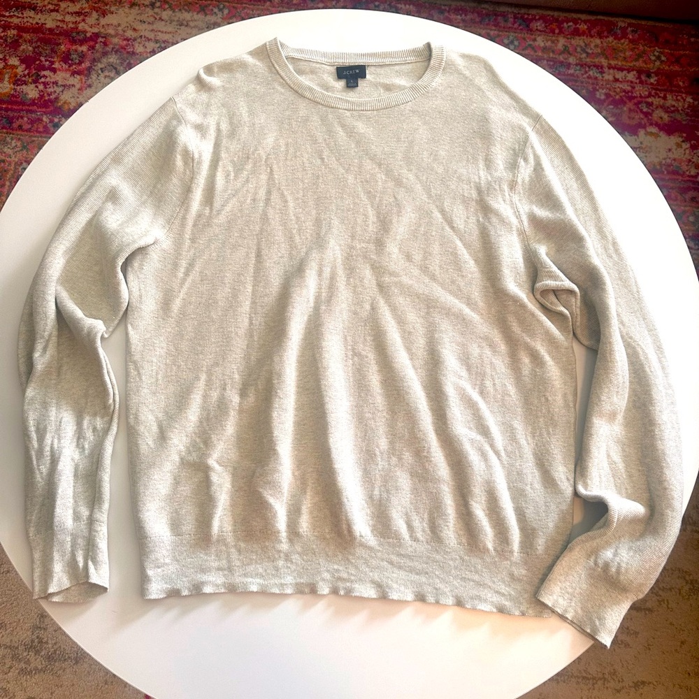 J. Crew Men's Crewneck Sweater - Light Gray